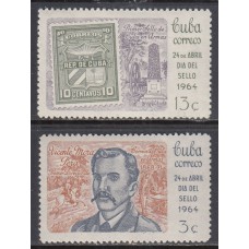 Cuba - Correo 1964 Yvert 708/9 ** Mnh Dia del Sello