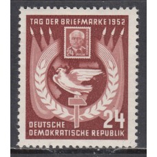 Alemania Oriental Correo 1952 Yvert 75 ** Mnh Dia del Sello