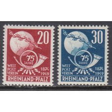 Rhin-Palatinado - Correo Yvert 50/51 ** Mnh UPU