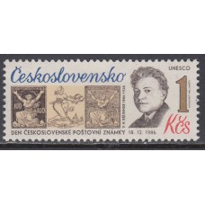 Checoslovaquia - Correo 1986 Yvert 2706 ** Mnh Dia del Sello