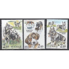 Suecia - Correo 1989 Yvert 1551/53 ** Mnh Dia del Sello - Fauna