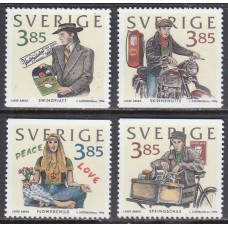 Suecia - Correo 1996 Yvert 1946/49 ** Mnh Dia del Sello