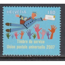 Suiza - Servicio Yvert 484 ** Mnh Dia del Sello