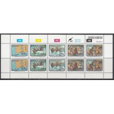 Ciskei - Correo Yvert 202/6 ** Mnh en Hoja de 2 series - Dia del sello