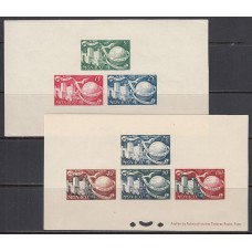 Monaco - Hojas Especiales Yvert 1a+3a sin dentar ** Mnh UPU