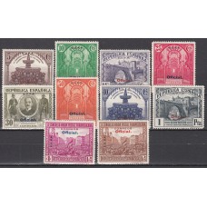 España Variedades 1931 Edifil 620H/629H ** Mnh  Sobrecarga C.U.P.P