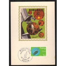 Francia - Carta Postal - Yvert 2137 seda - Biología Paris 1981