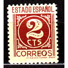 España Sueltos 1937 Edifil 815 ** Mnh Cifras