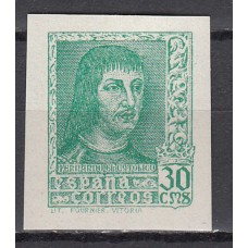 España Variedades 1938 Edifil 844 Aecd ** Mnh cambio de color verde Amarillento