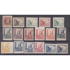 España Estado Español 1937 Cid e Isabel 815s/31s ** Mnh (17 valores)