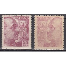 España Variedades 1940 Edifil 923ic ** Mnh Franco - Calcado al reverso