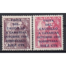 España II Centenario Correo 1951 Edifil 1088/89 ** Mnh Lujo