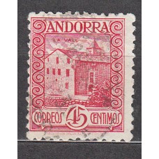 Andorra Española Sueltos 1935 Edifil 38 usado