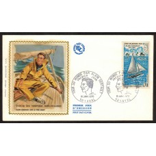 Francia Sobres Primer Dia FDC Yvert 1621 Alain Gerbault - Laval 1970