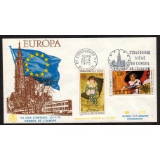 Francia Sobres Primer Dia FDC Yvert 1840/1841 - Europa 1975 Consejo de Europa