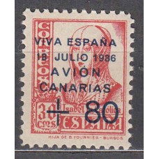 Canarias Correo 1937 Edifil 15 ** Mnh