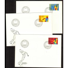 Liechtenstein Sobre Primer Dia FDC Yvert 787/789 - Juegos Olímpicos Deporte 1984