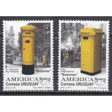 Uruguay - Correo 2011 Yvert 2514/5 ** Mnh  Upaep  Buzones