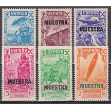 España Beneficencia 1938 Edifil 21M/26M ** Mnh Sobrecarga Muestra