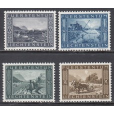 Liechtenstein - Correo 1943 Yvert 193/6 * Mh