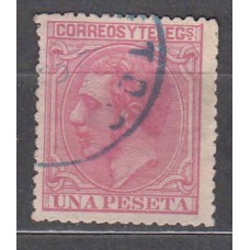 España Reinado Alfonso XII 1879 Edifil 207 usado Bonito