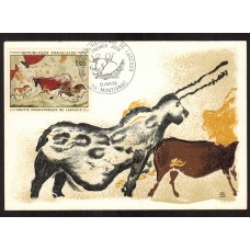 Francia - Carta Postal - Yvert 1555 - Montignac Lascaux 1968