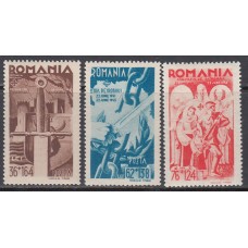 Rumania - Correo 1943 Yvert 709/11 * Mh