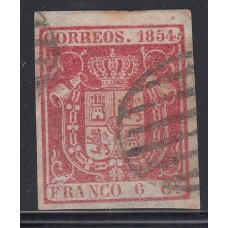 España Clásicos 1854 Edifil 24 Usado