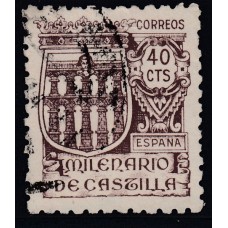 España Sueltos 1944 Edifil 978 usado Milenario de Castilla