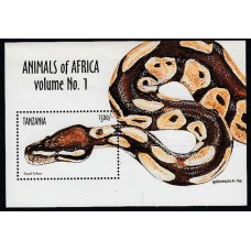 Tanzania - Hojas Yvert 405 ** Mnh Fauna Serpiente
