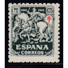 España Sueltos 1945 Edifil 994 Pro tuberculosos ** Mnh