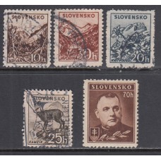 Eslovaquia - Correo 1939 Yvert 40a/45Aa Usados