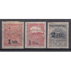 Estonia - Correo 1920 Yvert 44/6 * Mh