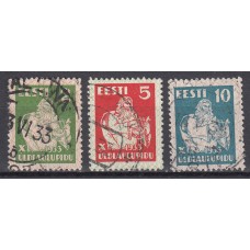 Estonia - Correo 1933 Yvert 122/4 Usado