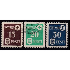 Estonia - Ocupación Alemana Yvert 1/3 Usado