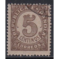 España Variedades 1938 Edifil 745G usado Papel gris