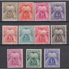 Francia - Tasa Yvert 67/77 ** Mnh