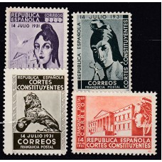 España Franquicias Postales 1931 Edifil 19/22 (*) Mng