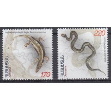 Armenia - Correo 2002 Yvert 423/4 ** Mnh Fauna - Reptiles