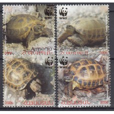 Armenia - Correo 2006 Yvert 499/502 ** Mnh WWF - Fauna - Tortugas