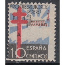 España Estado Español 1938 Edifil 866 * Mh Normal Pro-tuberculosos