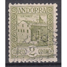 Andorra Española Sueltos 1931 Edifil 15d dentado 11½ usado