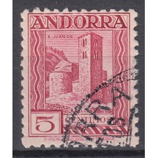 Andorra Española Sueltos 1931 Edifil 16d dentado 11½ usado