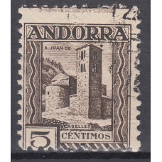 Andorra Española Sueltos 1935 Edifil 29 usado