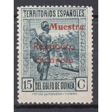 Guinea Sueltos 1932 Edifil 234M ** Mnh Sobrecarga Muestra