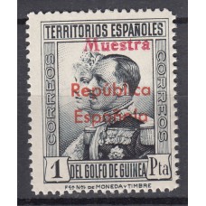 Guinea Sueltos 1932 Edifil 241M ** Mnh Sobrecarga Muestra