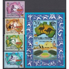 República Serbia (de Bosnia) - Correo Yvert 166/69+Hoja 2 ** Mnh Juegos Olimpicos de Sydney - Deportes