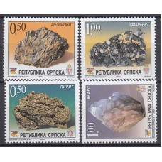 República Serbia (de Bosnia) - Correo Yvert 288/91 ** Mnh Minerales