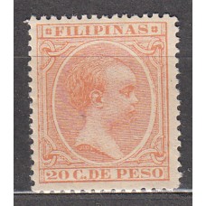 Filipinas Sueltos 1896 Edifil 128 * Mh