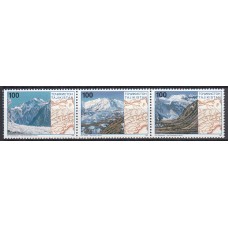 Tadjikistan - Correo Yvert 93/95 ** Mnh Montañas